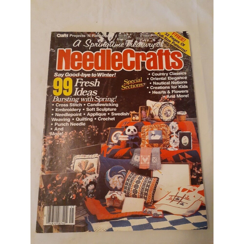 Vtg 1984 A Treasury Of Springtime NeedleCrafts Spring Edition